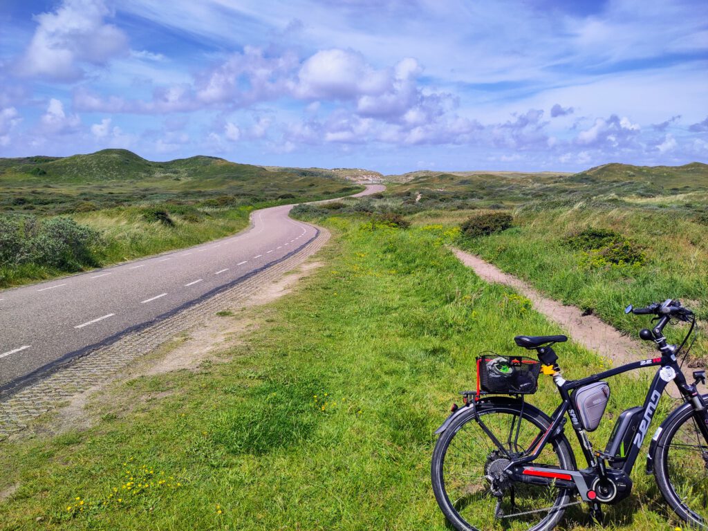 Nordsee-Dünenlandschaft als einprägsames Bild von Texel